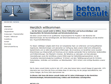 Tablet Screenshot of betonconsult.de